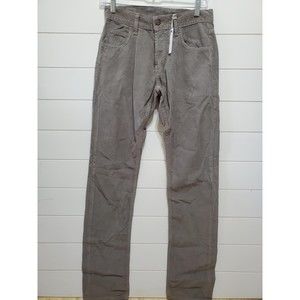 New Taylor Stitch mens size 29x34 button fly gray corduroy pants trousers slim